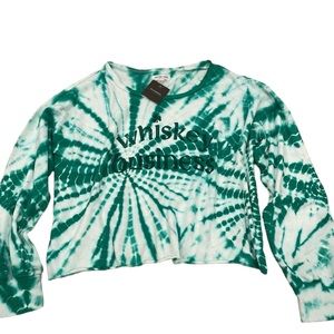 Grayson Threads Whiskey Business Tie-dye Cropped Sweatshirt Size XXL NWT